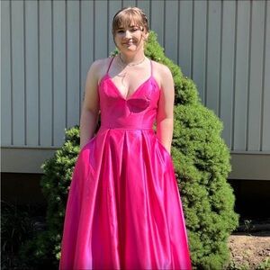 Elegant Pink Prom Dress
